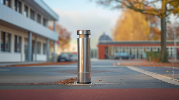 Visualisierung der Zukunftsstrasse mit Poller